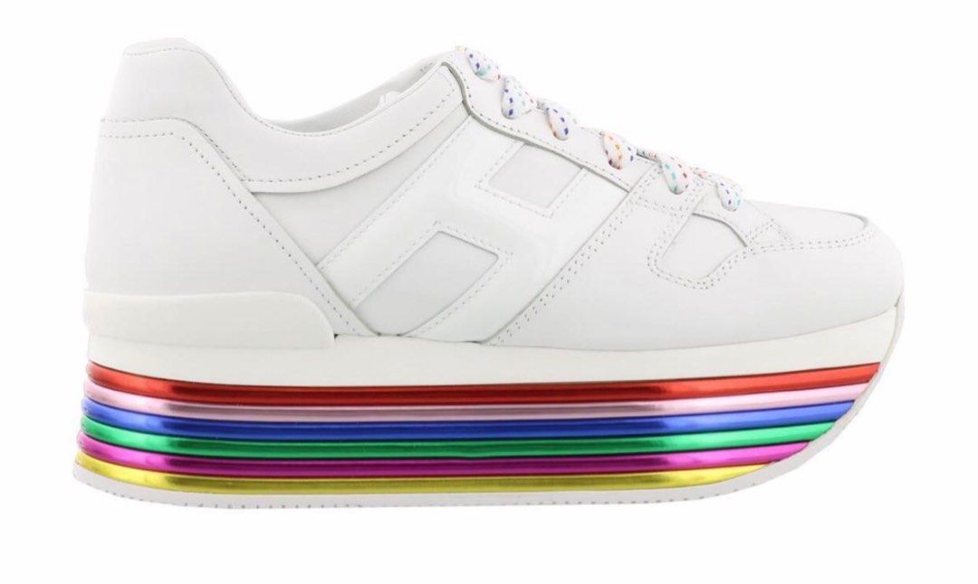 Hogan rainbow platform sneakers sales