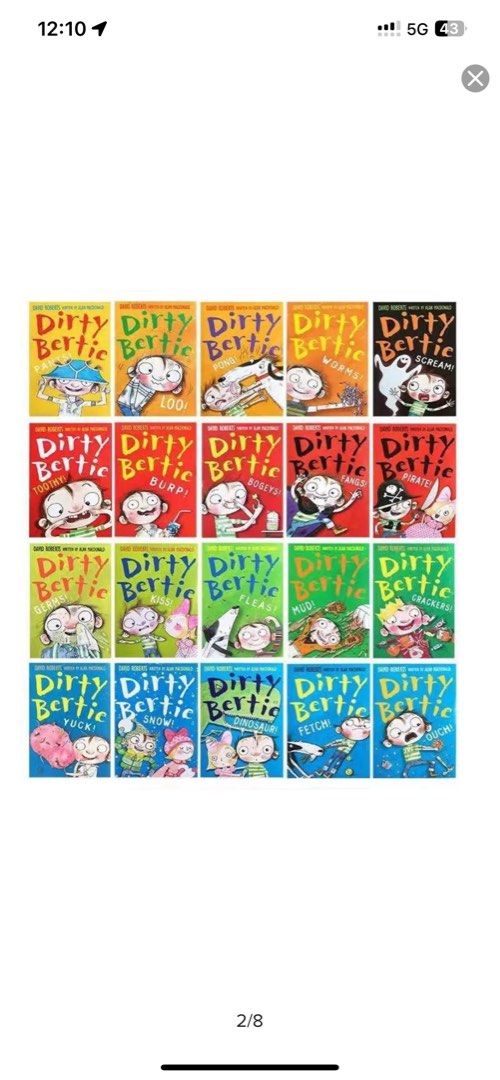 【現金特価】 set, 20-book Bertie Dirty new Like 興趣及遊戲, 文具 書本& 絵本・児童書