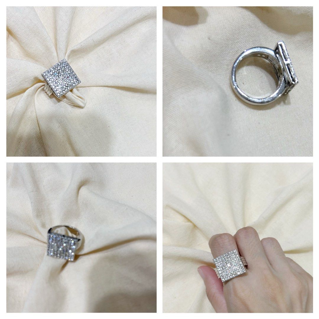 Magnificent Pave Square Statement Ring (Category: Rings) located in Makati City. Submitted by cestparfaitvintagejewelries (Listing ID 1307024926, Image 1). Description: .