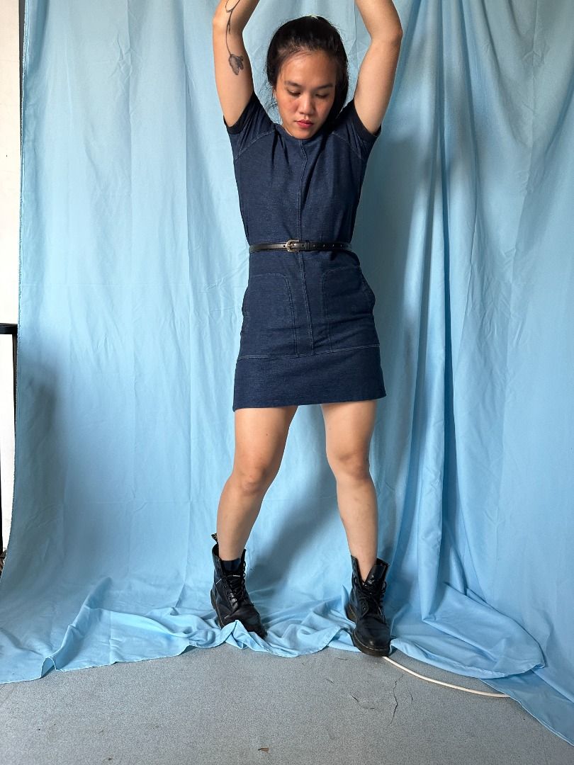Max Jeans Denim Dress Fesyen Wanita Pakaian Wanita Gaun Rok di Carousell