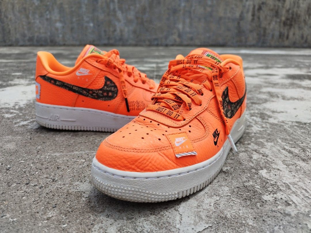 nike air force 1 premium orange just do it
