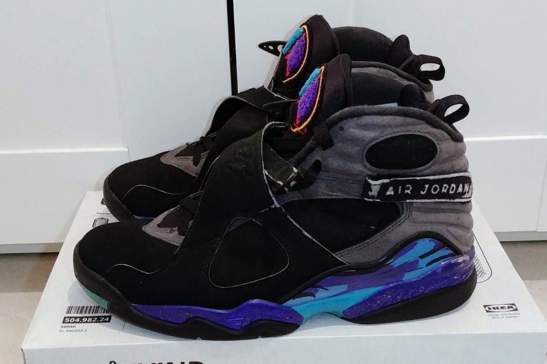 NIKE Air Jordan 8 Retro Aqua Joe AJ8 305381 025 Carousell