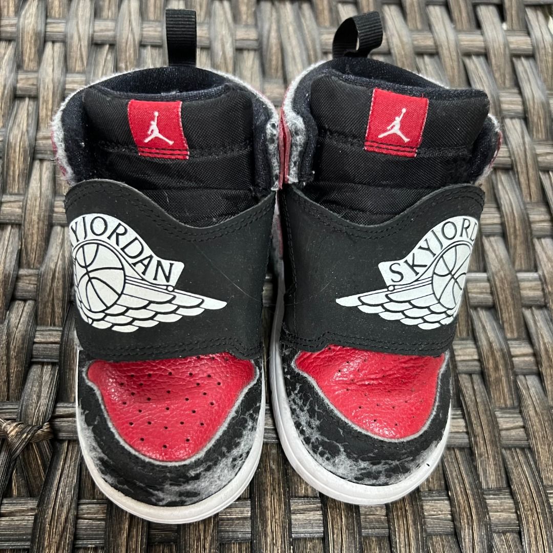 Nike Air Jordan Retro 1 Bred Sky Jordan Black Red Babies Kids Babies Kids Fashion on Carousell