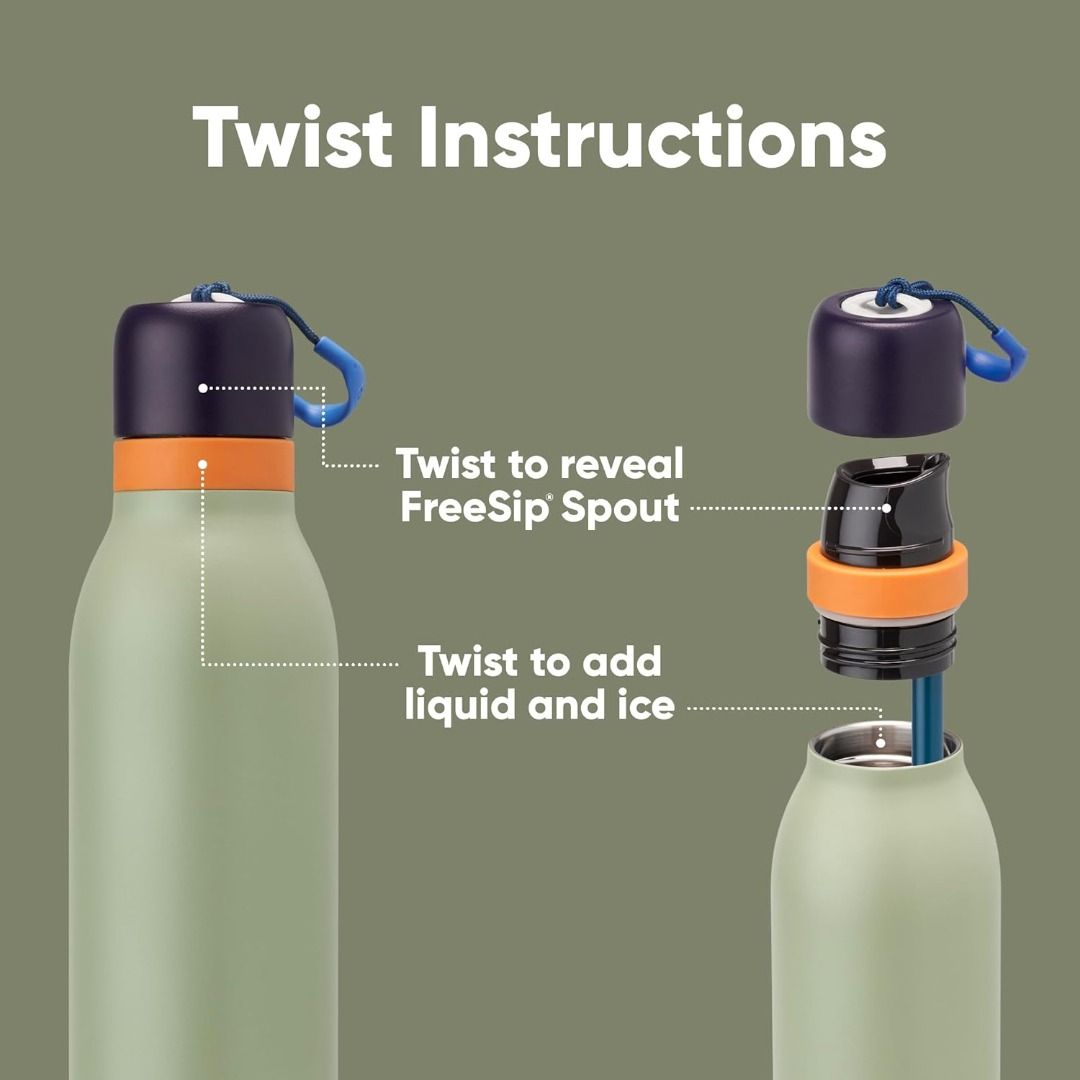 Owala FreeSip Twist 24oz Insulated Stainless Steel with Straw for Sports and Travel, BPA-Free (Category: Water Bottles & Tumblers) located in Paranaque City. Submitted by digitalmnl (Listing ID 1307030970, Image 3). Description: AUTHENTIC & ON HAND! WE ALSO CATER SAME DAY DELIVERY FOR FAST & SECURED SHIPPING! OWALA TWIST Similar to your favorite FreeSip bottle, but with a style that’s all its own. The FreeSip Twist has a sleek design that makes i