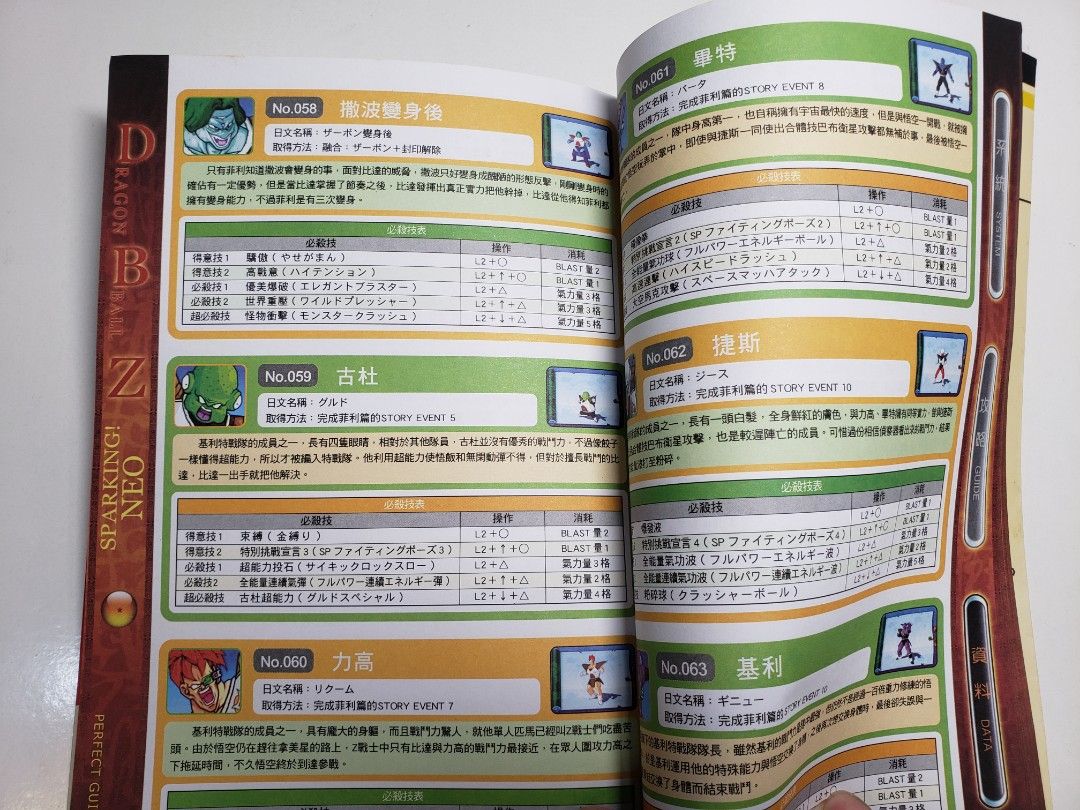 Playstation 2 遊戲 龍珠Z Dragonball Z Sparking! NEO 宇宙無敵攻略本,遊戲文化出品,存放多年,有少許 ...