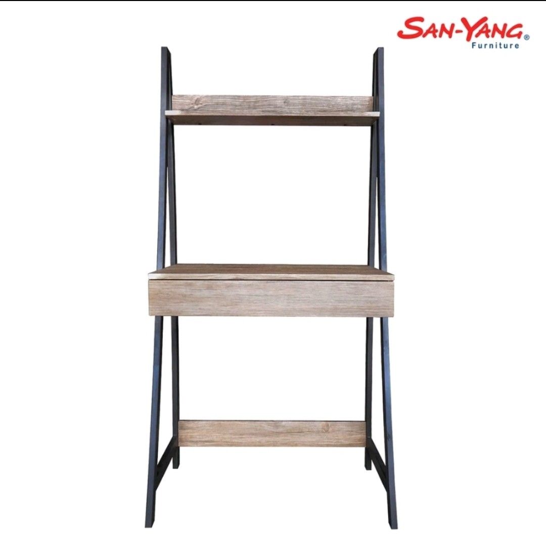 San-Yang Computer Table / Study Table / Study Desk (Category: Tables & Sets) located in Malolos. Submitted by effiemagugat (Listing ID 1306889195, Image 2). Description: San-Yang Computer Table 401626 Made from PVC and Particle Board Size: 74 x 48 x 146.5 cm (LWH) Easy to Clean Stylish and Multifunctional Very accessible price Assembled already! ~~ 📌mall bought --around 3kish 📌 hindi masyado nagamit since wala ako lagi bahay 📌 no issues -- con
