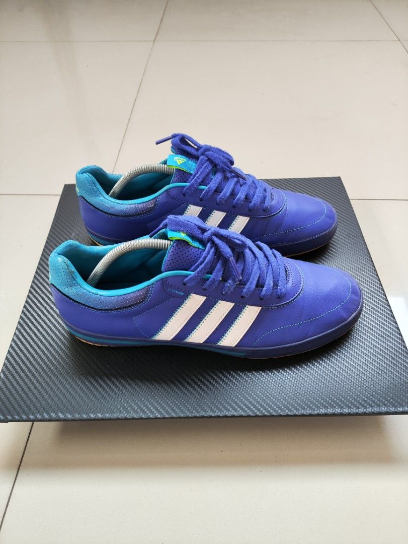 SEPATU SNEAKERS CASUAL ADIDAS WARNA BIRU MODEL BAHAN KULIT MAN SIZE Fesyen Pria Sepatu Sneakers di Carousell