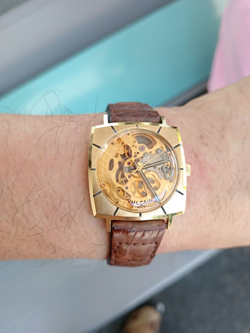 Vulcain skeleton watch outlet