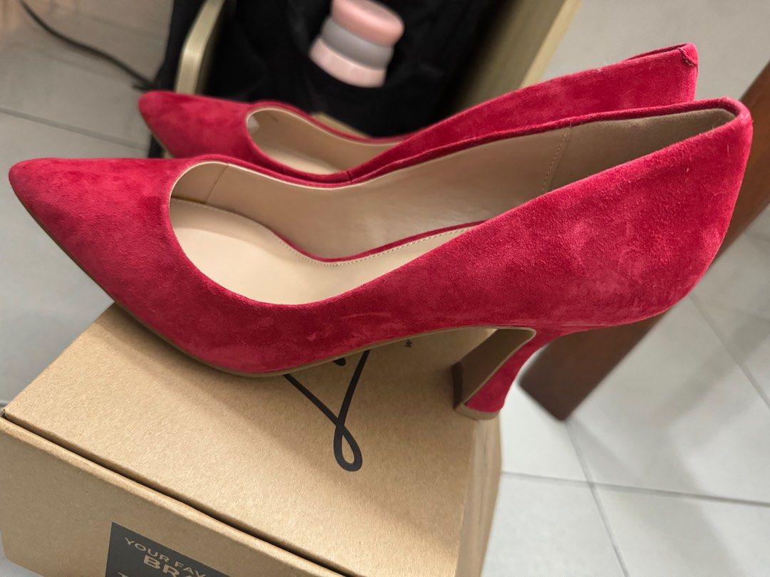 Steve madden red suede heels hotsell