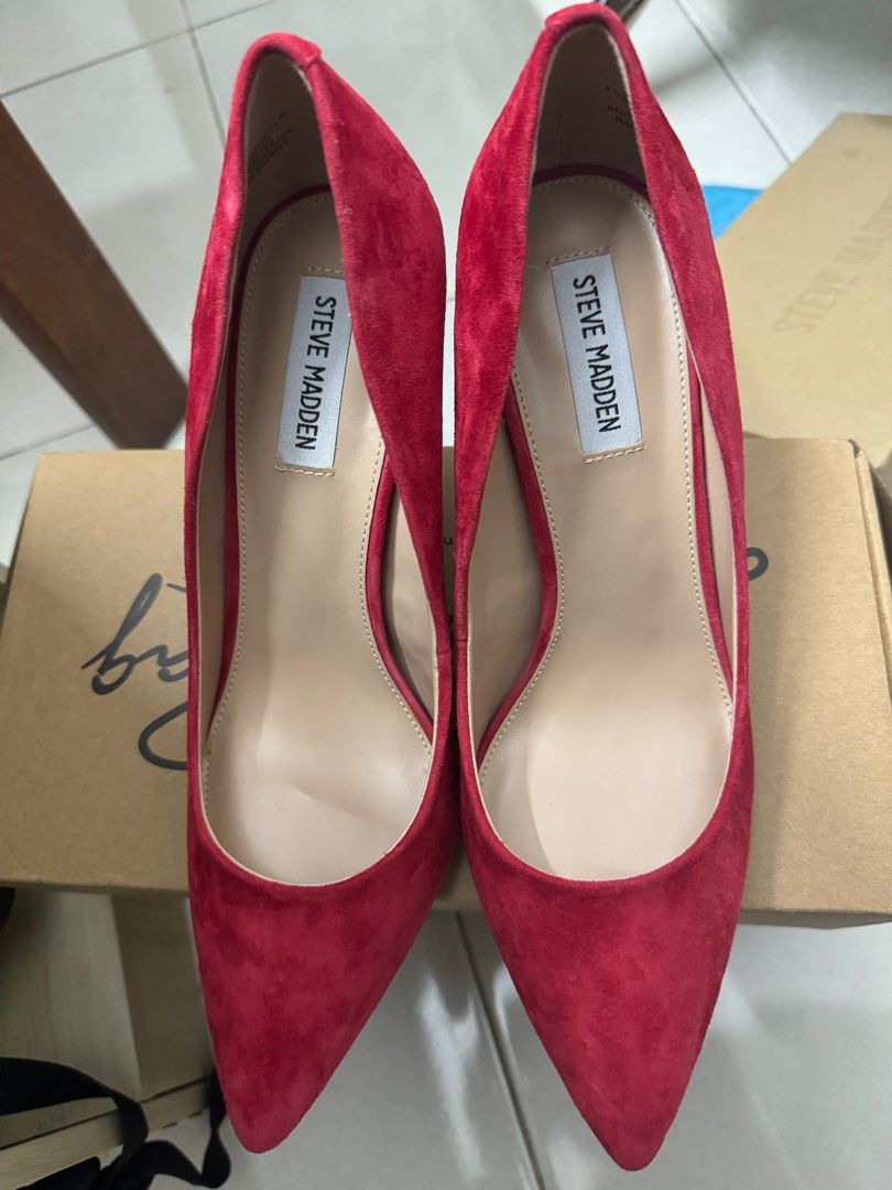 Steve madden velvet heels hot sale