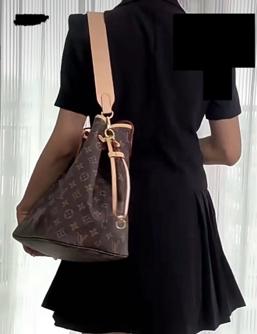 Transform your LV neverfull to a new bag! Leather shoulder strap