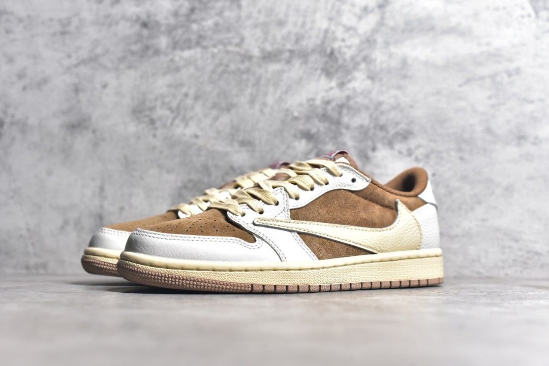 Travis Scott x Air Jordan 1 Low OG Sail/Shy Pink Shoes, Women's