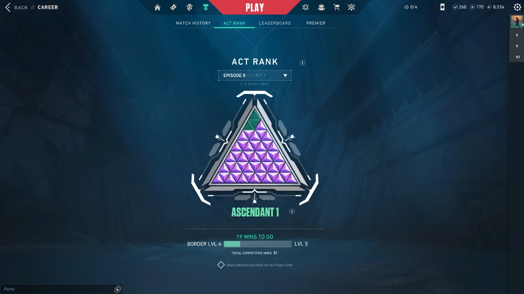 Valorant Account (peak Ascendant 1), 48550 vp, 26+ premium skins, 7 ...