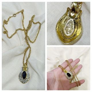 Vintage Avon Faux Amethyst Pendant Necklace