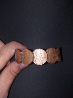 Vintage Hand Soldered Cooper Penny Bracelet