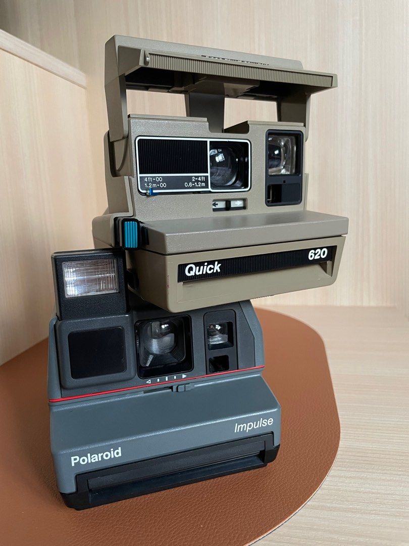 Vintage Polaroid Impulse/Quick cameras set of 2, Hobbies Toys