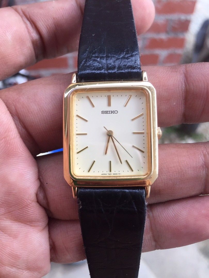 90s Vintage Seiko tank 7N01 オクタゴン ゴールド Seiko Vintage -