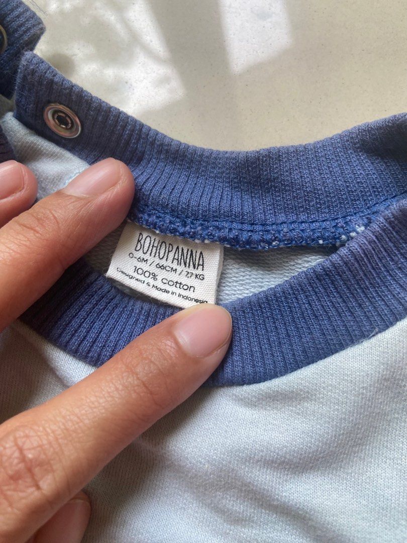 0-6m) BohoPanna Oversize Jumper Vintage, Bayi Anak, Baju Bayi di