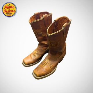 1970s Sears Western Cowboy Square Toe Boots