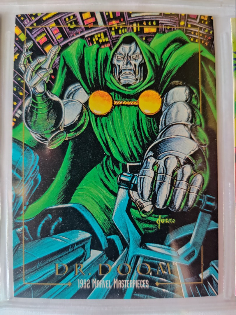 1992 SkyBox Marvel Masterpieces Dr. Doom, Hobbies & Toys, Memorabilia ...