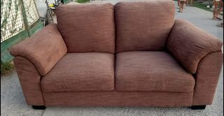 2-Seater Brown Sofa