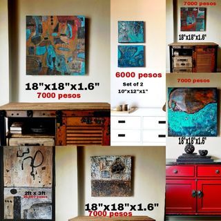 Abstract Paintings Original Art With Certificate