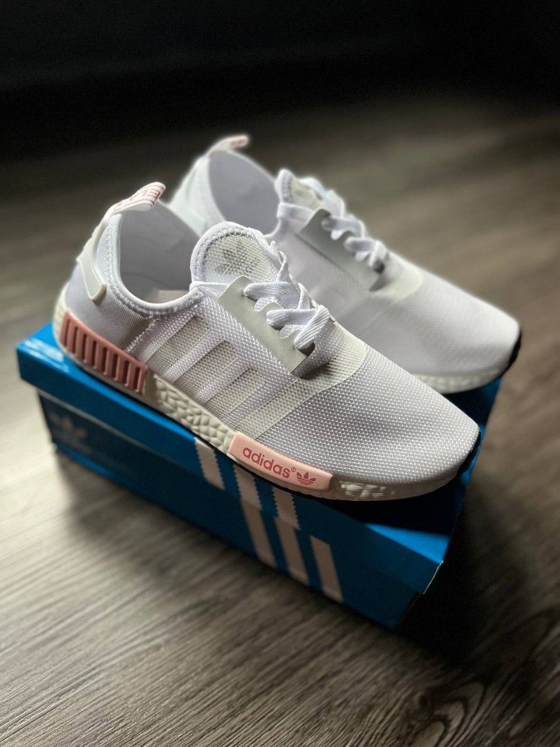 Adidas nmd white pink saiz 36 40