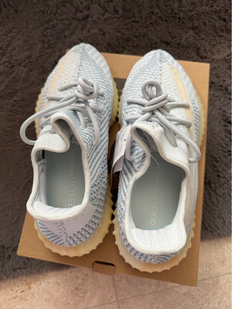 Adidas Yeezy Boost 350 V2 Cloud White Non Reflective Men s Fashion Footwear Sneakers on Carousell