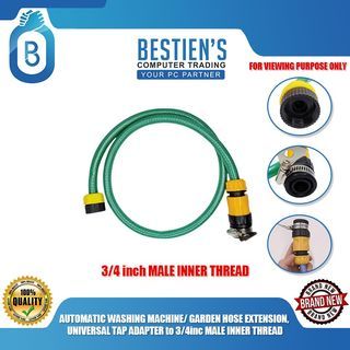 AUTOMATIC WASHING MACHINE/ GARDEN HOSE EXTENSION, UNIVERSAL TAP ADAPTER to 3/4inc MALE INNER THREAD