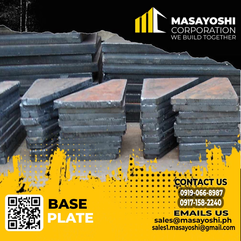 Base Plate 16mm x 500 x 150, Anchor Bolt, Stiffener, Deformed Bar ...