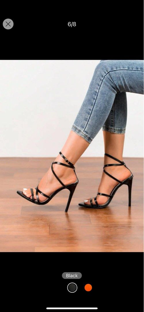 Minimal strappy heels cheap