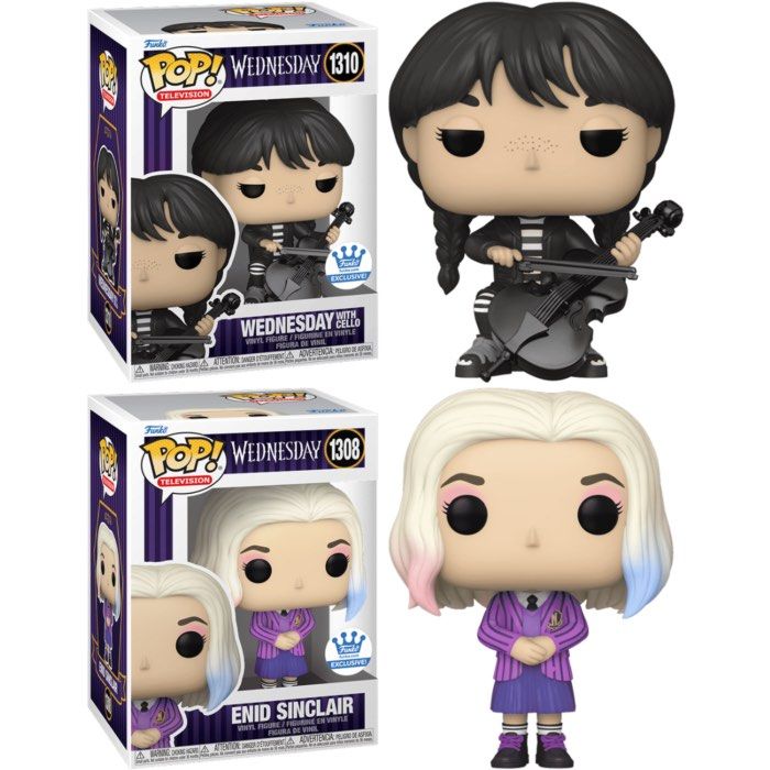 Funko POP! Wednesday with Cello Funko Shop Exclusive Addams Fam #1310 Funko POP! Wednesday with Cello Funko Shop Exclusive Addams Fam #1310