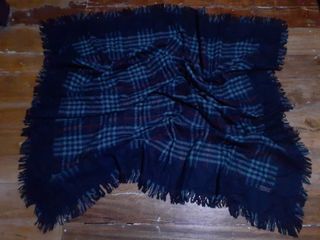 Burberry plaid wool scarf