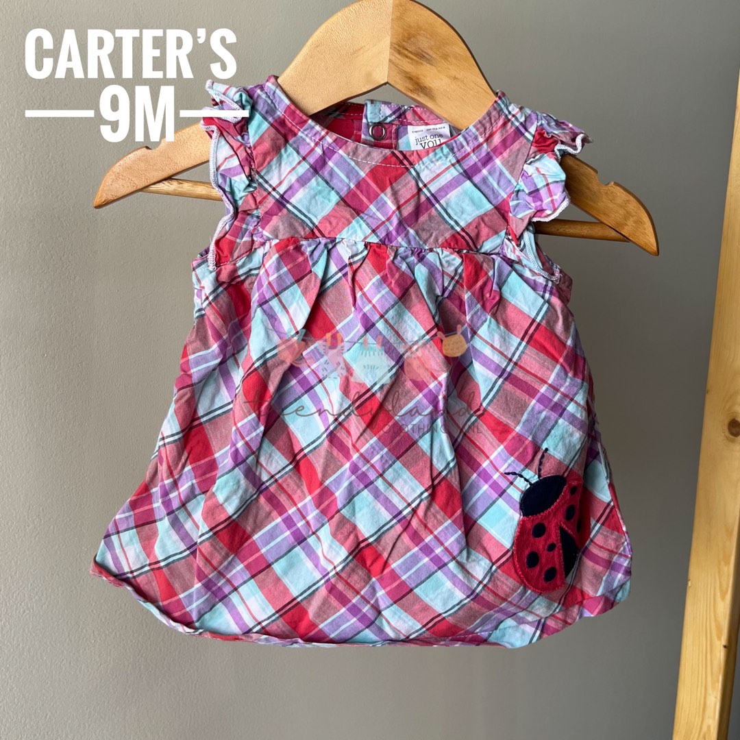 Carter s Plaid Dress Babies Kids Babies Kids Fashion on Carousell