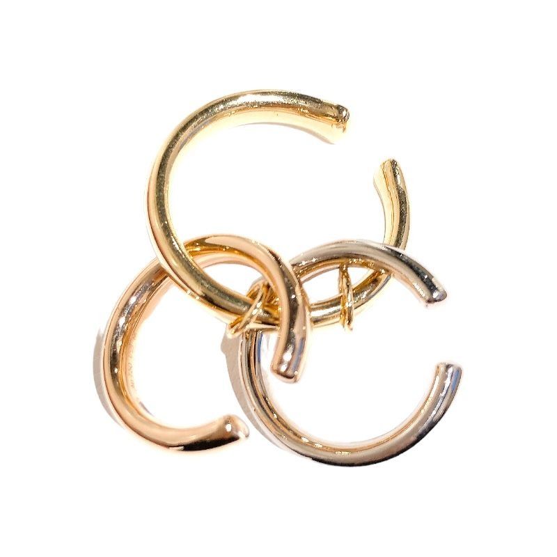 Cartier Trinity Sakai Ear Cuff 750 Three Color K18 Gold K18 White Gold K18 Pink Gold Women s Fashion Jewelry Organizers Earrings on Carousell