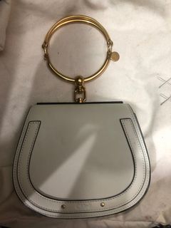 Chloe Nile Bracelet Bag  Off White