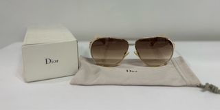 CHRISTIAN DIOR aviator mother of pearl sunglasses