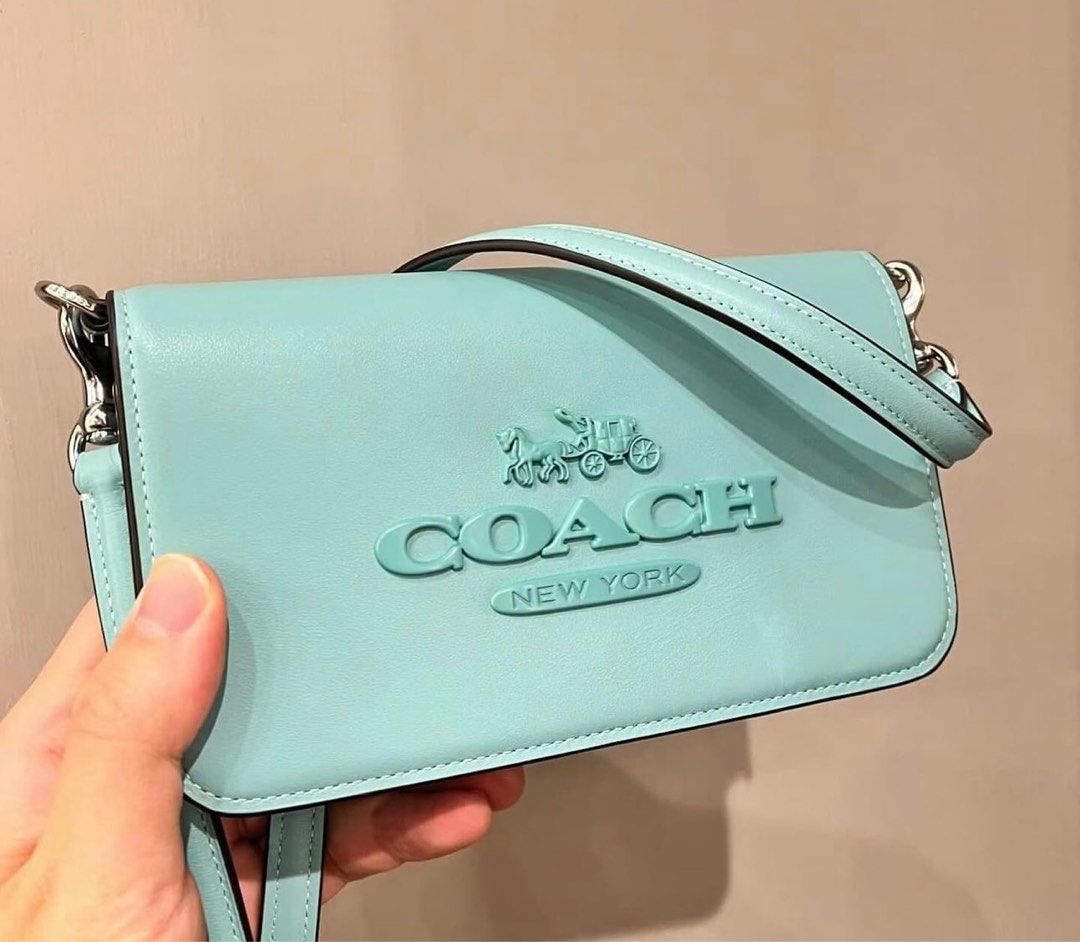coach silver crossbody bag