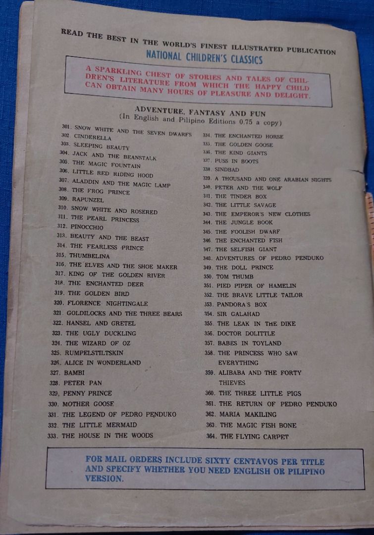 comics (Category: Comics & Manga) located in Antipolo. Submitted by cychiyo (Listing ID 1307162424, Image 3). Description: Evangeline comics NBS publication Tagalog version.