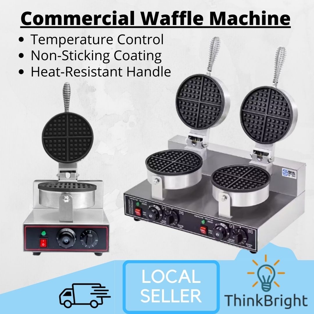 Commercial Waffle Maker Machine Toast Machine Double Headed Bistro Cafe ...