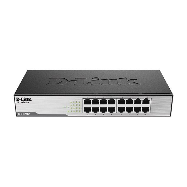 D-Link D16-Port DES-1016D Fast Ethernet Desktop Switch (Category: Networking) located in Caloocan City. Submitted by mltoysph (Listing ID 1307098011, Image 1). Description: USED in very good condition General Standards • IEEE 802.3 10BASE-T Ethernet (twisted pair copper) • IEEE 802.3u 100BASE-TX Fast Ethernet (twisted-pair copper) • ANSI/IEEE 802.3 NWay auto-negotiation • IEEE 802.3x flow control • IEEE 802.3az EEE function LAN • IEEE 802.3 10BAS
