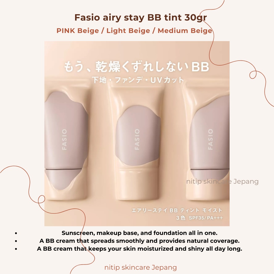 fasio airy stay BB tint original fasio japan 30gr, Kesehatan ...