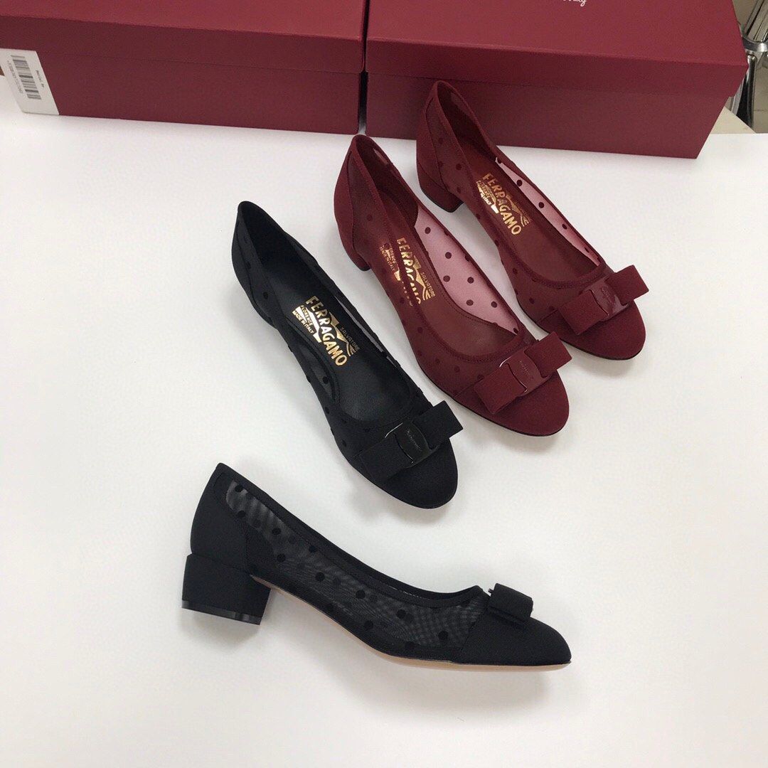 Ferragamo 3.5cm swallow Heels shoes Women s Fashion Footwear Heels on Carousell
