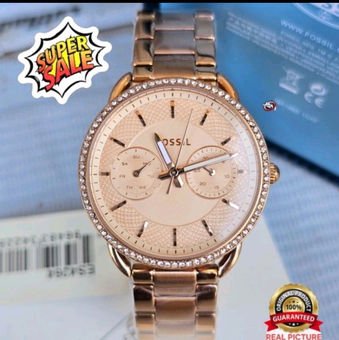 FOSSIL Tylor ES 4264 Rosegold ORIGINAL Chronograph Women Watch