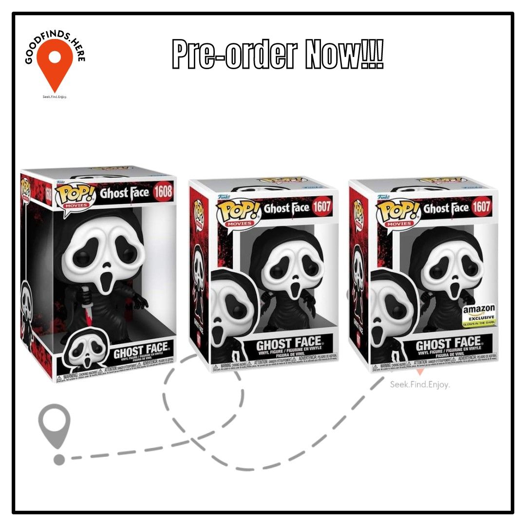 Funko Ghost Face Preorder (Category: Designer & Blind Box Toys) located in Pasig City. Submitted by goodfinds.here (Listing ID 1307078792, Image 1). Description: ❗Funko Ghost Face Preorder❗ ▪️Ghost Face ₱750 / DP: 300 ▪️Ghost Face GITD Amazon ₱1,700/ DP:500 ▪️Ghost Face 10inch ₱2,700 / DP: 1K ETA: Q3 2024 (subject for delay or to change without prior notice) DOWNPAYMENT is required to reserve slots 💡Box or Packaging condition NOT GUARANTEED MINT