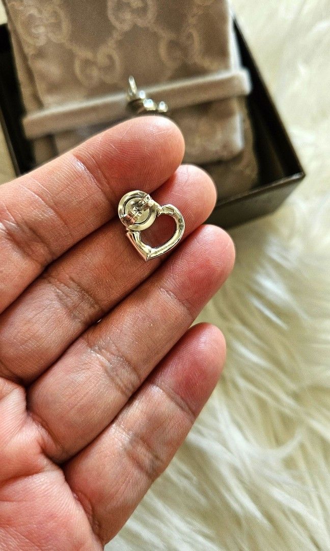Gucci bamboo heart earrings sales