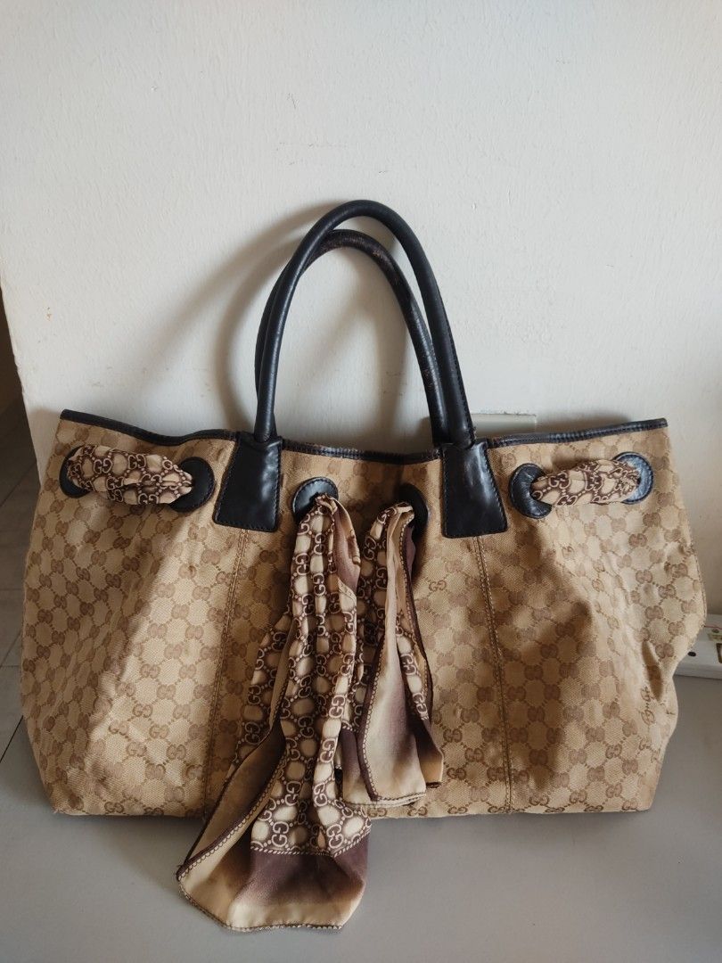 Authentic Gucci tote bag big size Luxury Bags Wallets on Carousell