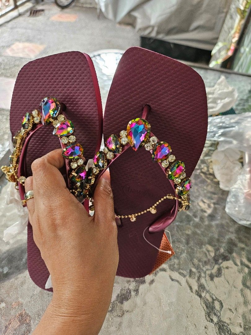 Havaianas Gemstone Women s Fashion Footwear Slippers and slides on Carousell