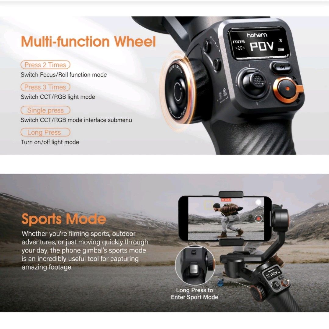 Hohem iSteady M6 Kit 3-Axis Structure Smartphone Gimbal62863063198081114