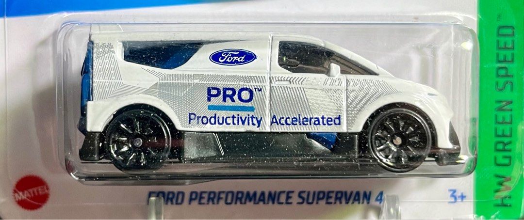 Hot Wheels - Ford Performance Supervan 4 - HW Green Speed 9/10 - HTD33 - Tarjeta corta - Azul oscuro metálico - Mattel 2024 - 1:64 Hot Wheels - Ford Performance Supervan 4 - HW Green Speed 9/10 - HTD33 - Tarjeta corta - Azul oscuro metálico - Mattel 2024 - 1:64